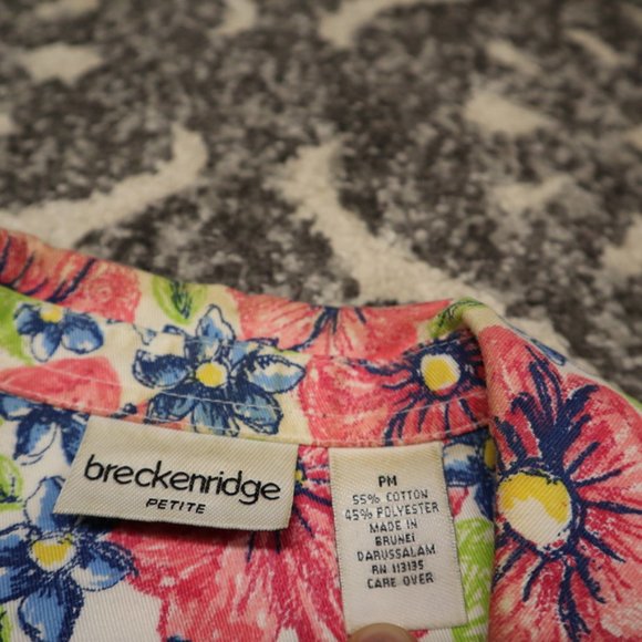 Vintage breckenridge Floral Button Up Jacket - Picture 8 of 9